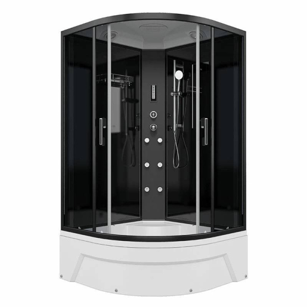 Душевая кабина Erlit Comfort 120х120 см профиль черный ER5720TB4 (детальная фотография)