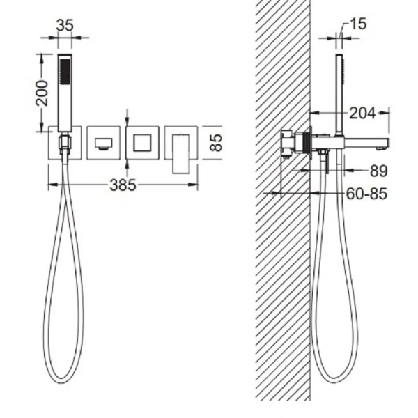 Смеситель для ванны Timo Selene золото матовое 2014/17YSM (детальная фотография), для ванны