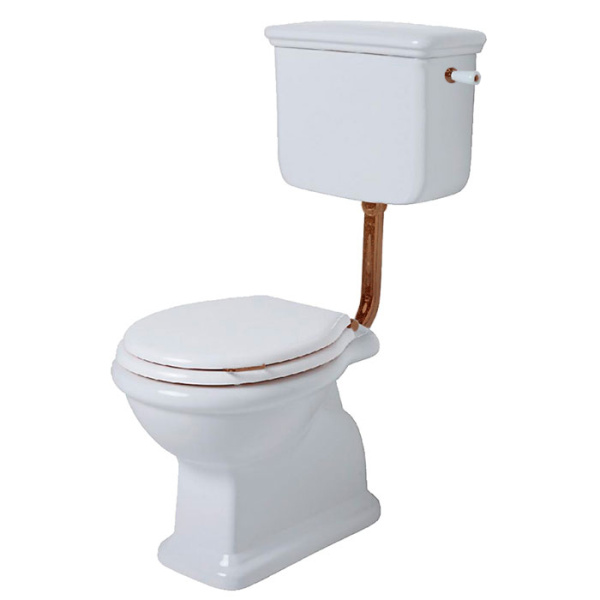 Унитаз напольный Simas Lante вертикальный слив, белый LA01 BI (детальная фотография), классические, ретро, круглые