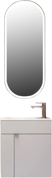 Тумба под раковину подвесная Kerama Marazzi Lato 50 см белая LAT.50.1\WHT (детальная фотография), окрашенные