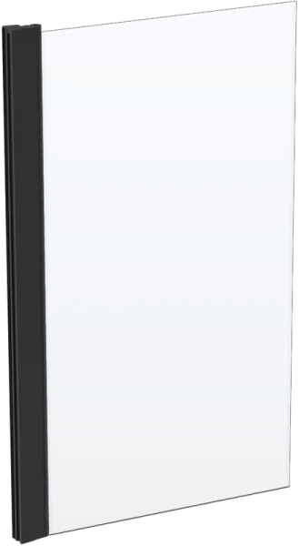 Шторка для ванны Ideal Standard Connect 80х140 см реверсивная T9923V3 (детальная фотография), черный