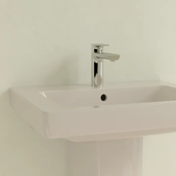 Раковина Villeroy&Boch Subway 2.0 711360 (детальная фотография), одинарные, с антигрязевым покрытием