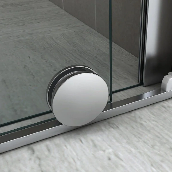 Душевая дверь в нишу Abber Komfort 120 см стекло прозрачное AG90120 (детальная фотография), недорогие, в нишу, стеклянные