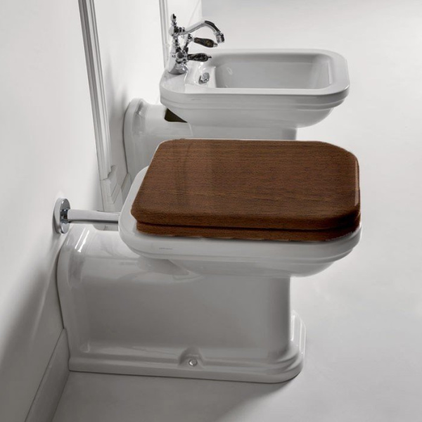 Унитаз напольный Kerasan Waldorf белый 411601 (детальная фотография), напольные