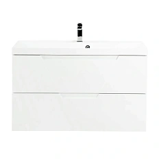 Тумба под раковину подвесная BelBagno Vittoria 100 см bianco lucido