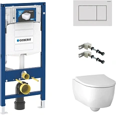 Унитаз с инсталляцией Geberit iCon сиденье микролифт