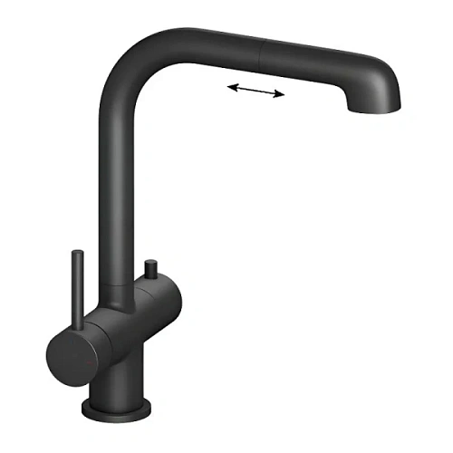 Смеситель для питьевой воды Timo Saona черный матовый - фото 3