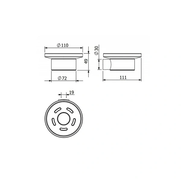 Мыльница Kludi Vela R черная 5898539 (детальная фотография), современные, hi-tech