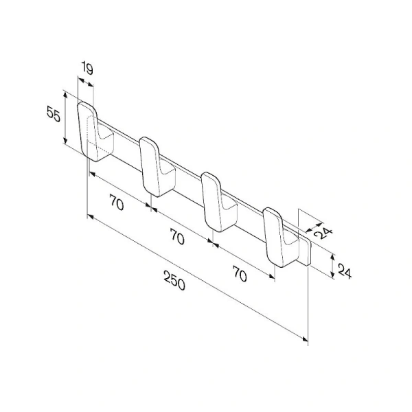 Крючок для ванной Am.Pm Func хром A8F35900 (детальная фотография), современные, hi-tech