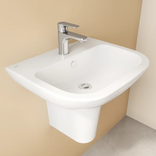 Раковина VitrA S20 5502b003-0001 55 см (детальная фотография), подвесные, на полупьедестал, на пьедестал, пристенные