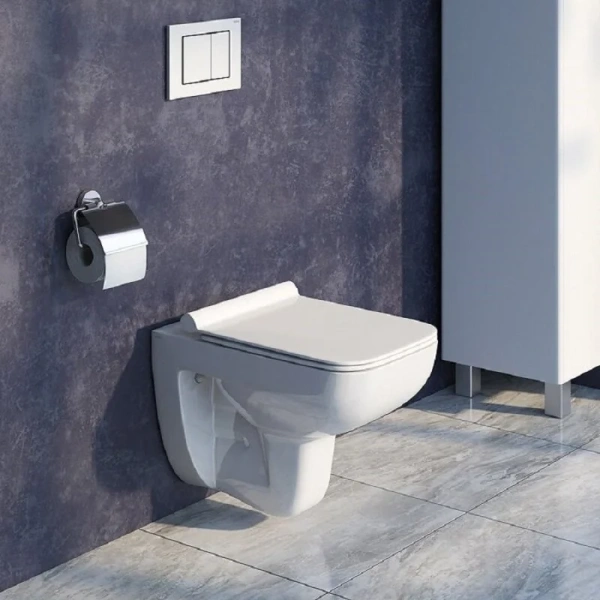 Унитаз подвесной IDDIS Vibe сиденье микролифт VIBRDSEi25 (детальная фотография), современные, hi-tech