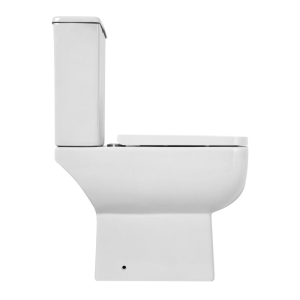 Унитаз-компакт BelBagno Aurora BB8604CPR/SC белый (детальная фотография), недорогие, сиденье с микролифтом , с антивсплеском, низкие