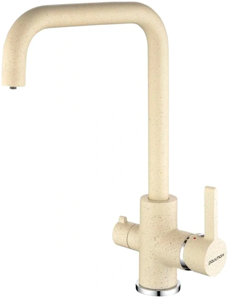 Смеситель для кухни Paulmark Logas бежевый Lo213021-328 (детальная фотография)