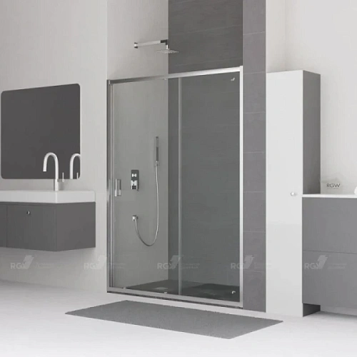 Душевая дверь в нишу RGW Classic CL-14 160 см профиль хром - фото 2