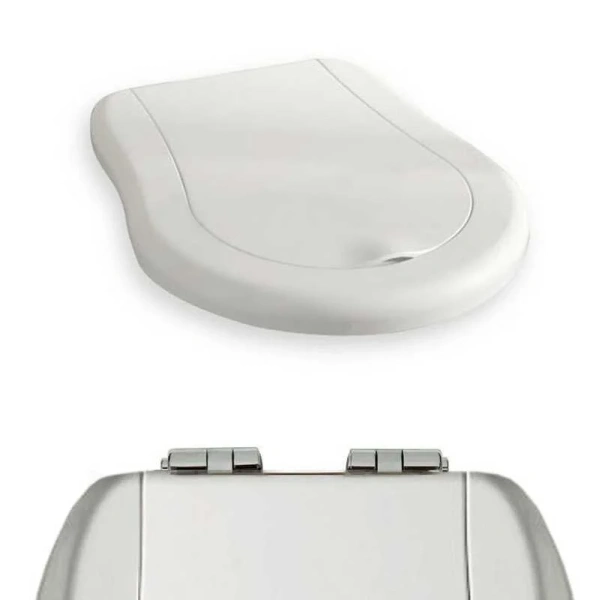 Сиденье для унитаза с микролифтом, цвет белый Kerasan Retro (детальная фотография), с микролифтом