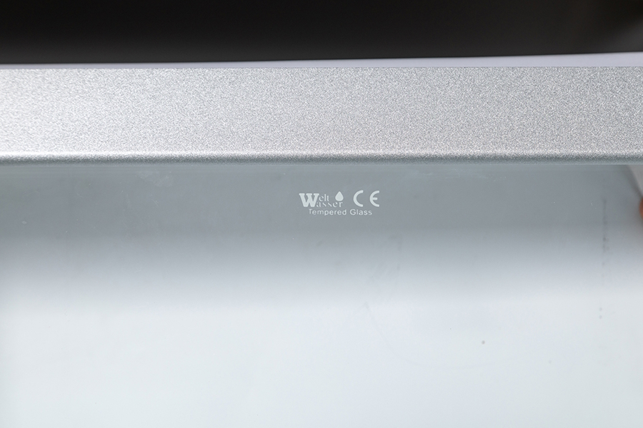 Душевая кабина WeltWasser WW500 80x80 см с гидромассажем WW500 LAINE 804 (детальная фотография), со стеклянными задними стенками