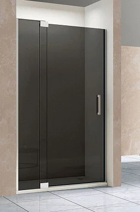 Душевая дверь в нишу Vincea Extra 90 см профиль хром, стекло тонированное VDP-1E8090CG (детальная фотография)