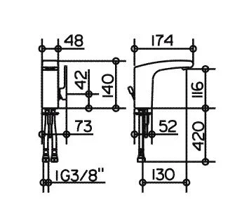 Смеситель для раковины Keuco Elegance 51602 010000 (детальная фотография), для раковины