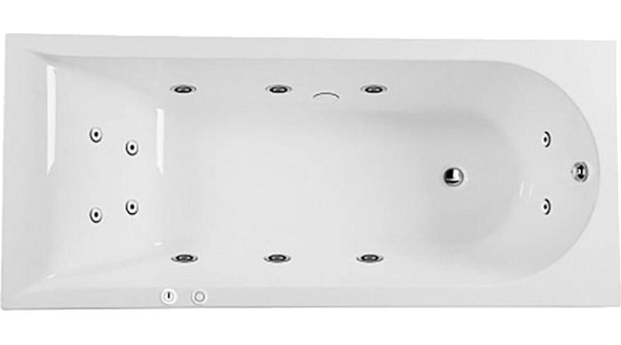 Ванна акриловая гидромассажная Evo Plus AM.PM Inspire W5AW-170-075W2D64 (детальная фотография)