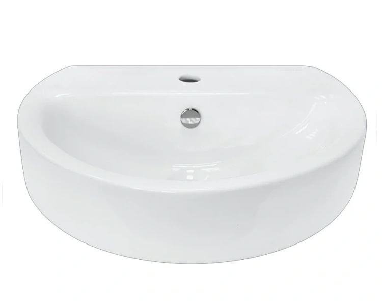 Раковина Sanita Luxe Best 55 см белая WB.PD/Best/55-C/WHT.G/S1 (детальная фотография), белые