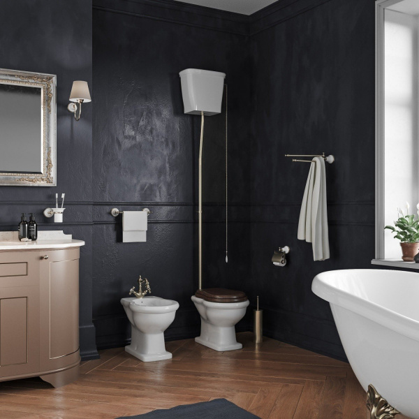 Унитаз Tiffany World Bristol TWBR01, TWBR02 с высоким бачком (детальная фотография), напольные