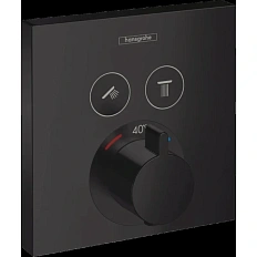 Смеситель для душа Hansgrohe Shower Select внешняя часть, черный матовый