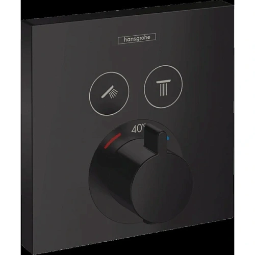 Смеситель для душа Hansgrohe Shower Select внешняя часть, черный матовый - фото 5