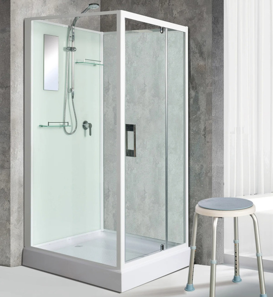 Душевая кабина River Tana 80х80 см без крыши TANA Б/K 80 (детальная фотография), квадратные