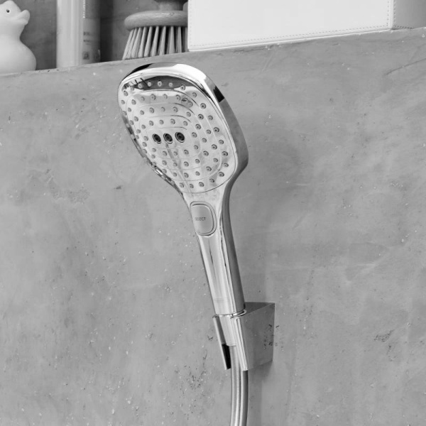 Лейка для душа Hansgrohe Raindance Select E 26520 квадратная (детальная фотография), современные, hi-tech