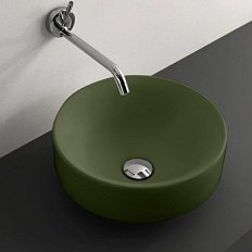 Раковина накладная verde muschio Kerasan Cento