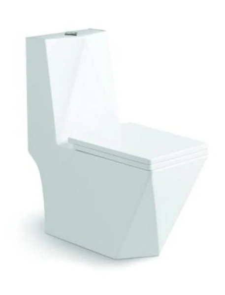 Унитаз моноблок SantiLine с сиденьем микролифт SL-5013 (детальная фотография)