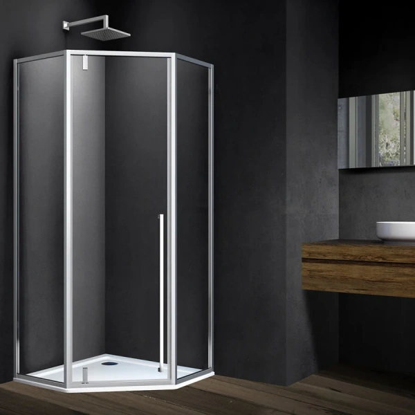 Душевой уголок Vincea Penta 90x90 см хром VSP-3P900CL (детальная фотография), хром