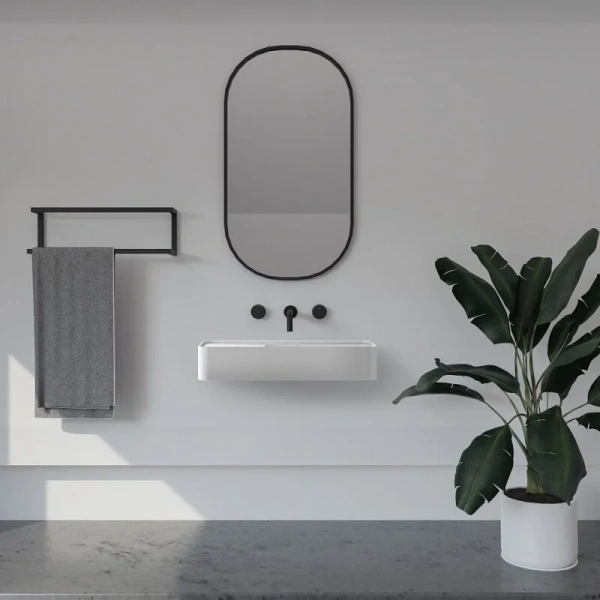 Раковина Abber Stein 120 см искусственный камень AS2627-1.2 (детальная фотография), большая, прямоугольной формы, широкая