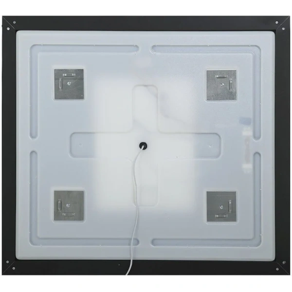 Зеркало с подсветкой BelBagno Kraft 90 см черное SPC-KRAFT-900-800-SENS-NERO (детальная фотография), сенсорное