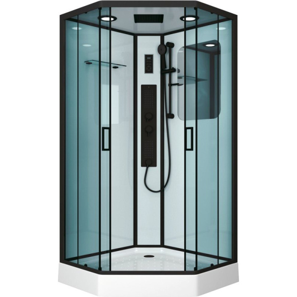 Душевая кабина Niagara Premium 100х100 см стекло тонированное 69020134GDBLACK (детальная фотография)