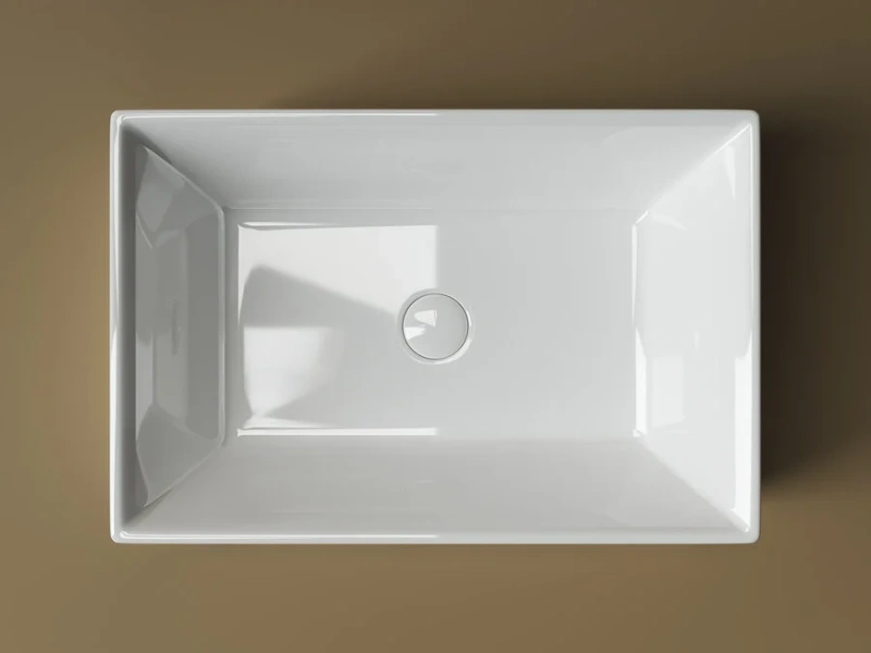 Раковина Ceramica Nova Element 59 см накладная CN5013 (детальная фотография), накладные (на столешницу), пристенные