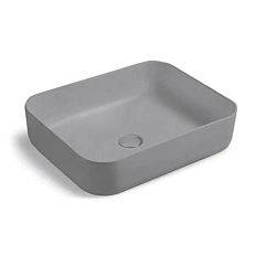 Раковина Vincea 50 см накладная, серая матовая