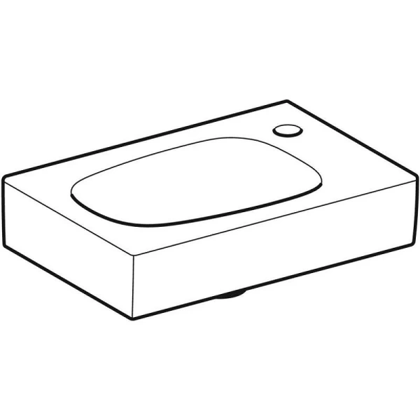 Раковина Geberit Citterio 45 см подвесная 500.541.01.1 (детальная фотография), современные, hi-tech