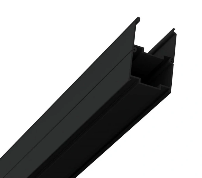 Элемент душевого уголка Ravak Supernova 90 см профиль черный, стекло прозрачное 15V703R2Z1 (детальная фотография), стеклянные, угловые, без поддона