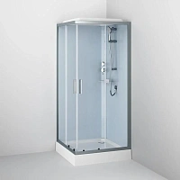 Душевая кабина Am.Pm Gem 90x90 см профиль матовый хром