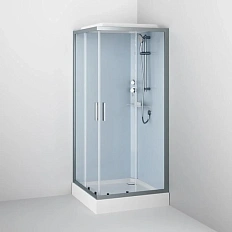 Душевая кабина Am.Pm Gem 90x90 см профиль матовый хром