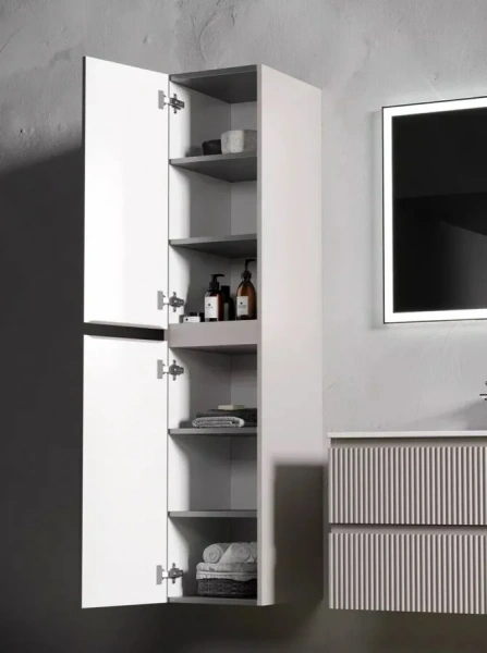 Шкаф-пенал подвесной Sancos Snob R 35 см doha soft PSNR35SM (детальная фотография), 35 см