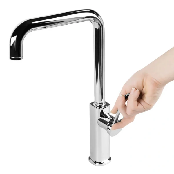 Смеситель для кухни IDDIS Slide с поворотным изливом (детальная фотография), на мойку, на столешницу