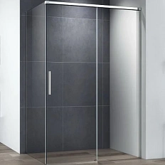 Душевой уголок Cezares Duet Soft-M 130х100 см профиль хром