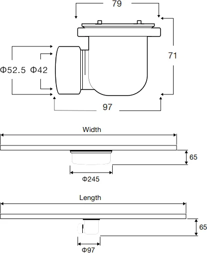 Сифон для поддона Vincea с гидрозатвором Vsph-D611 (детальная фотография) index_1