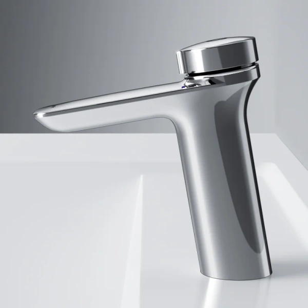 Смеситель для раковины Am.Pm Inspire 2.0 TouchReel излив 125 мм хром F50A82500 (детальная фотография), порционно нажимные