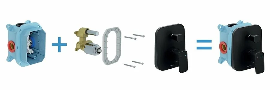 Смеситель для душа Ravak 10° Free черный X070158 (детальная фотография), черные