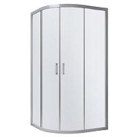 Душевой уголок профиль матовый хром стекло сатин Vegas-glass