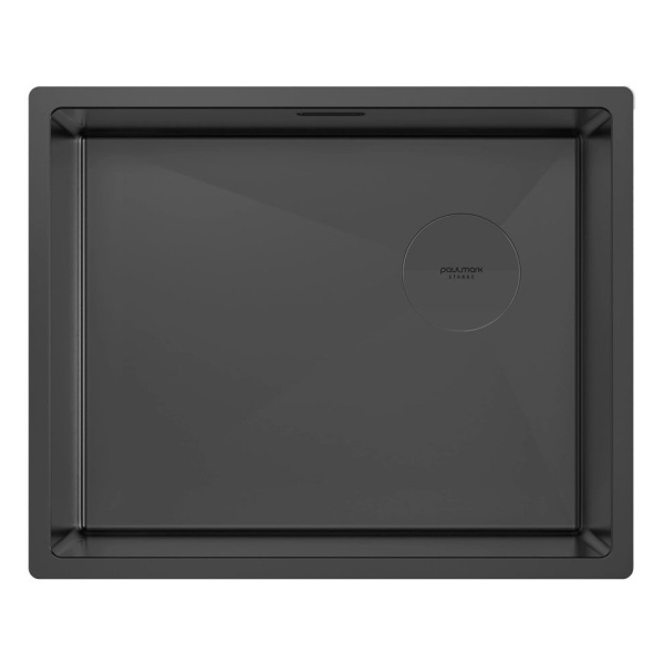 Мойка для кухни Paulmark Next-Skew 54 см матовый черный PM885444-MBN (детальная фотография)