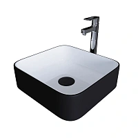 Раковина Grossman 38,5 см белая/черная